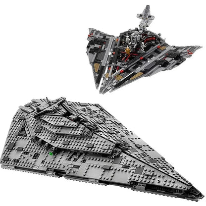 New Destroyer Space Spaceship Building Blocks Set Compatible with Starship Fighter Model DIY Toy for Kids Birthday Gifts