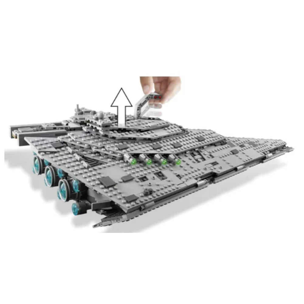New Destroyer Space Spaceship Building Blocks Set Compatible with Starship Fighter Model DIY Toy for Kids Birthday Gifts