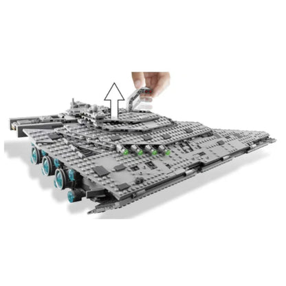 New Destroyer Space Spaceship Building Blocks Set Compatible with Starship Fighter Model DIY Toy for Kids Birthday Gifts