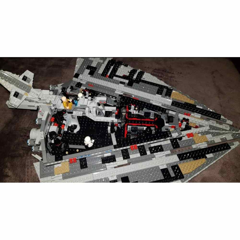 New Destroyer Space Spaceship Building Blocks Set Compatible with Starship Fighter Model DIY Toy for Kids Birthday Gifts