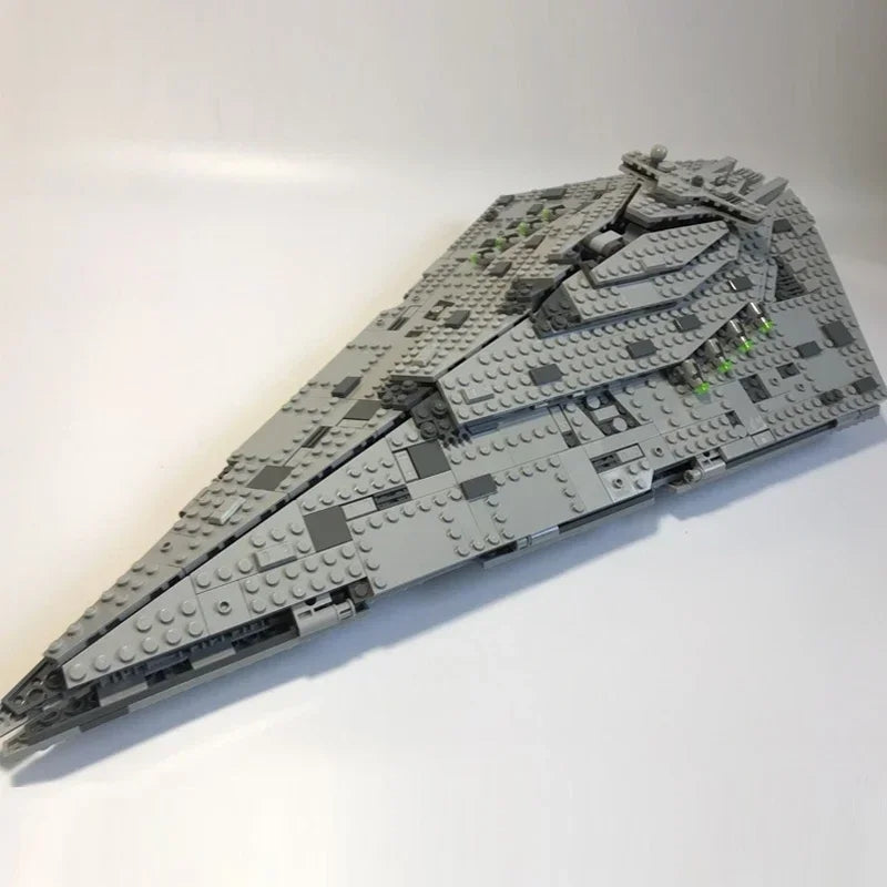 New Destroyer Space Spaceship Building Blocks Set Compatible with Starship Fighter Model DIY Toy for Kids Birthday Gifts
