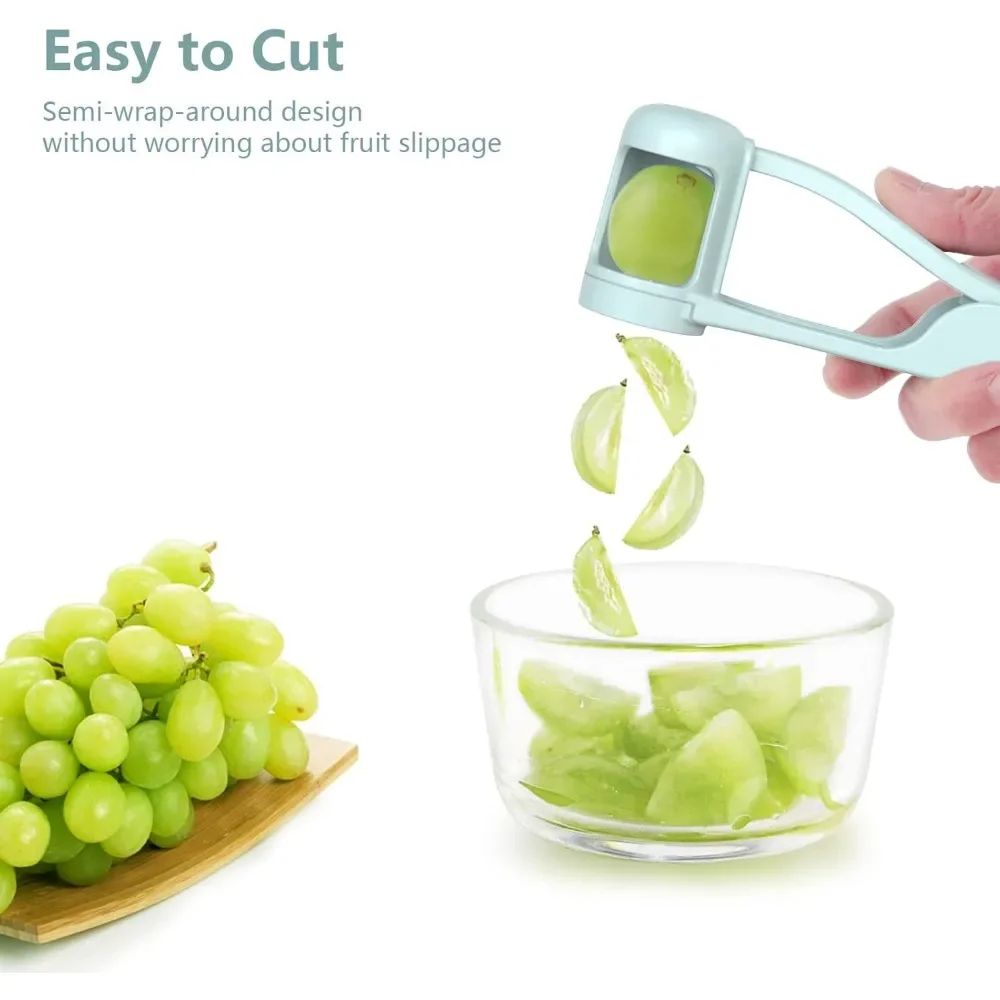 Stainless Steel Grape & Cherry Tomato Slicer Tool Fruit & Vegetable Prep Cutter