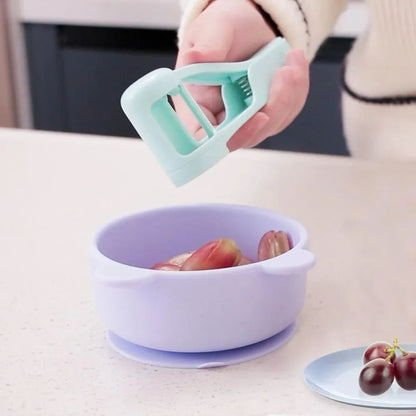 Stainless Steel Grape & Cherry Tomato Slicer Tool Fruit & Vegetable Prep Cutter