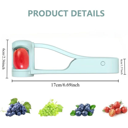 Stainless Steel Grape & Cherry Tomato Slicer Tool Fruit & Vegetable Prep Cutter