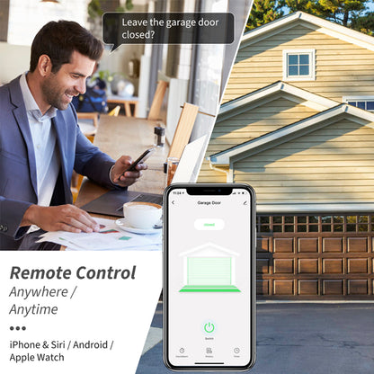 Smart Life Garage Door Opener Controller with Dry Contact Switches for Smart Home Security and Alarm System