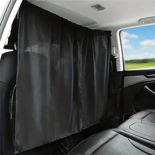 Car Privacy Curtains Set Sun Shade Divider for Front and Rear Seats