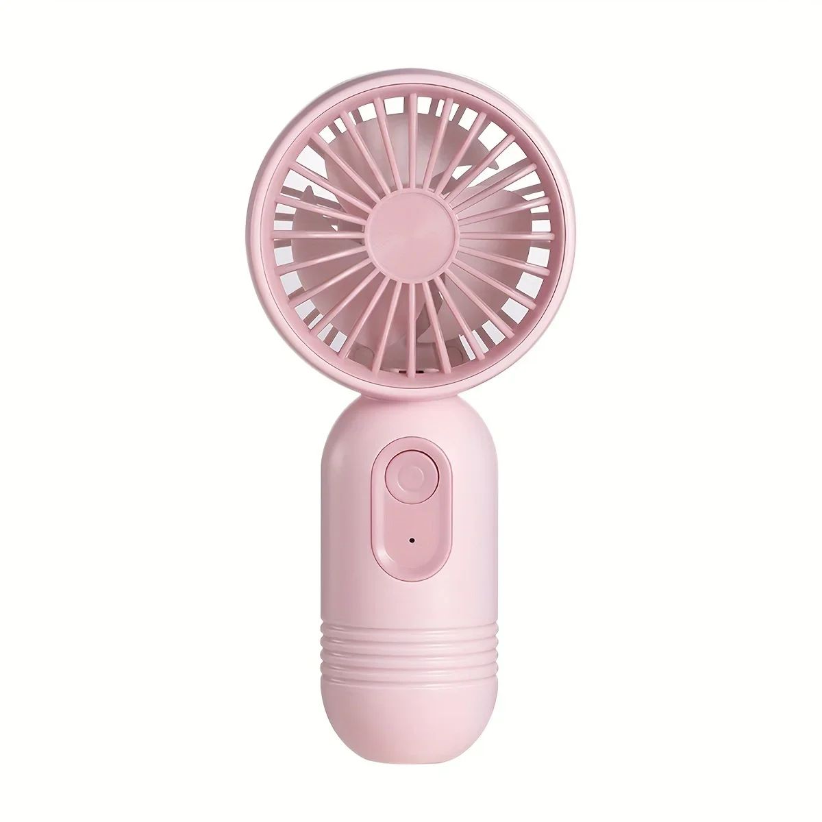 Mini Handheld USB Rechargeable Fan with 3-Speed Strong Wind for Travel, Desk & Outdoor Use