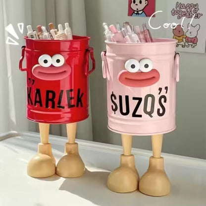 Simple Storage Holder, Cartoon Pen Holder for Desk, Office and Home Study Storage