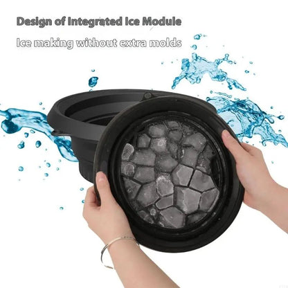 Silicone Foldable Face Ice Bath Bowl – Reusable Cold Plunge Facial Ice Tool for Skin Tightening & Glow