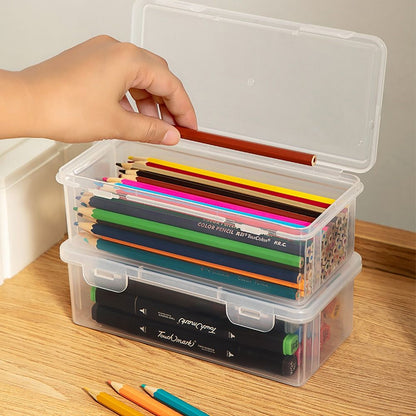 Desktop Organizer for Office Stationary Supplies, Portable Pencil Case, Storage Box, Mark Pen Box, Stationery Case