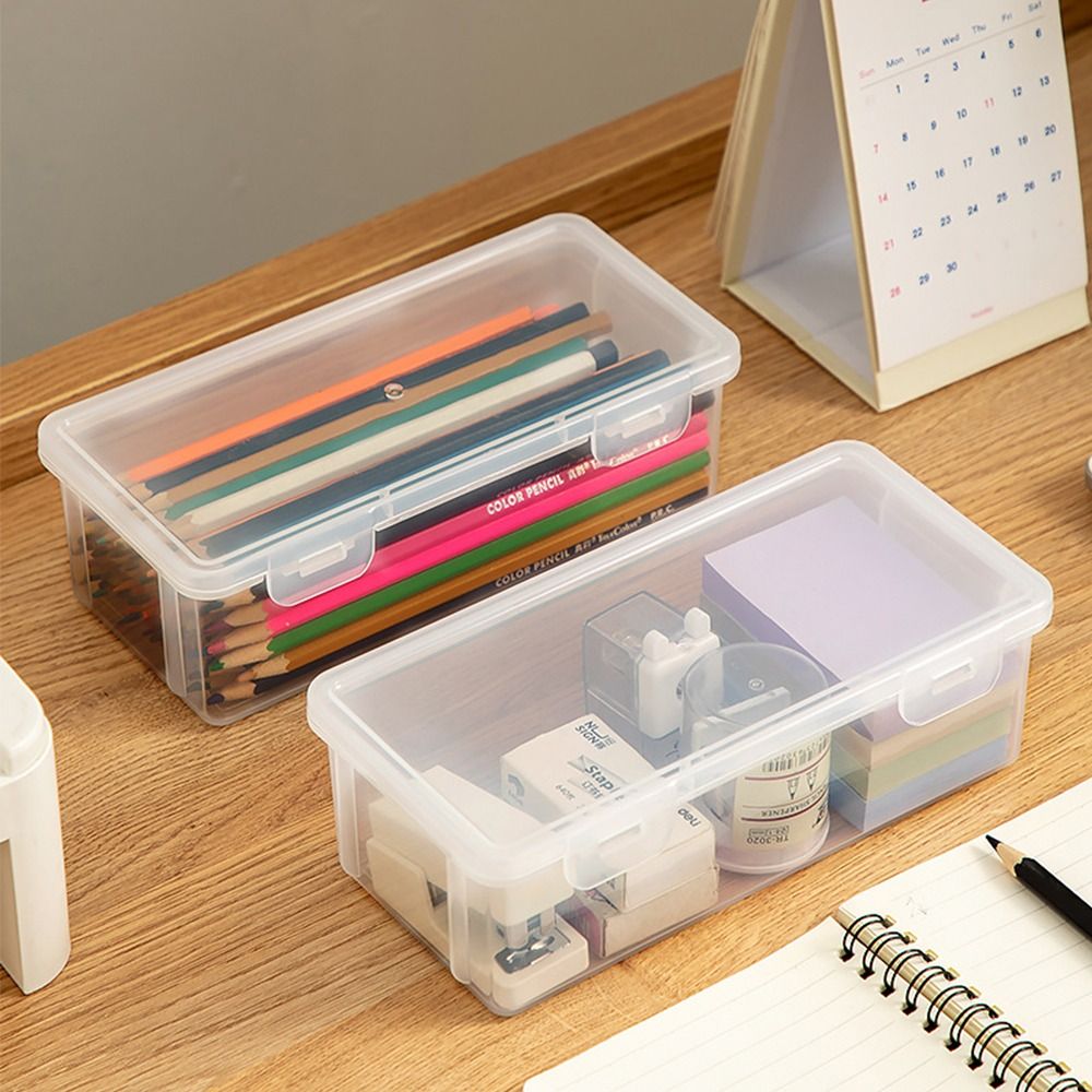 Desktop Organizer for Office Stationary Supplies, Portable Pencil Case, Storage Box, Mark Pen Box, Stationery Case