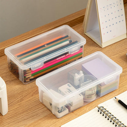 Desktop Organizer for Office Stationary Supplies, Portable Pencil Case, Storage Box, Mark Pen Box, Stationery Case