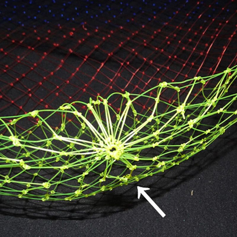 Collapsible Nylon Fishing Net – Lightweight Folding Dip Net with Rhombus Mesh