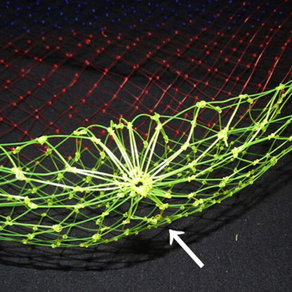 Collapsible Nylon Fishing Net – Lightweight Folding Dip Net with Rhombus Mesh