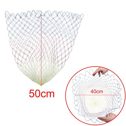 Collapsible Nylon Fishing Net – Lightweight Folding Dip Net with Rhombus Mesh