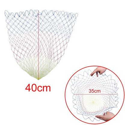 Collapsible Nylon Fishing Net – Lightweight Folding Dip Net with Rhombus Mesh