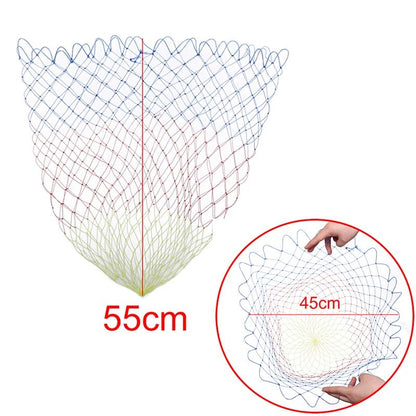 Collapsible Nylon Fishing Net – Lightweight Folding Dip Net with Rhombus Mesh