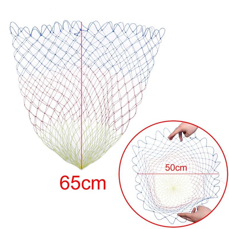 Collapsible Nylon Fishing Net – Lightweight Folding Dip Net with Rhombus Mesh