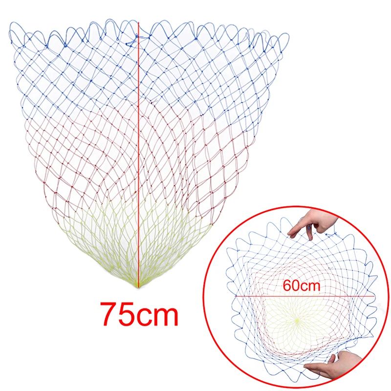 Collapsible Nylon Fishing Net – Lightweight Folding Dip Net with Rhombus Mesh