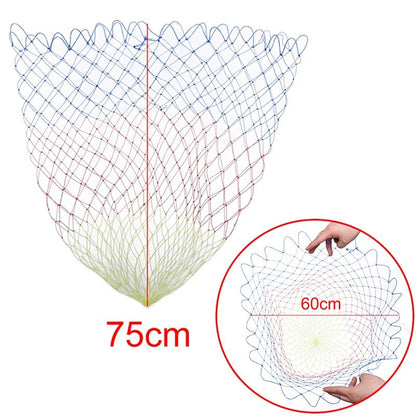 Collapsible Nylon Fishing Net – Lightweight Folding Dip Net with Rhombus Mesh