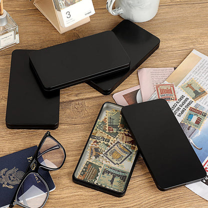 Paper Money Holder, Tinplate Currency Tray, Small Metal Cash Storage Box, Convenient Money Protector Case for Safe