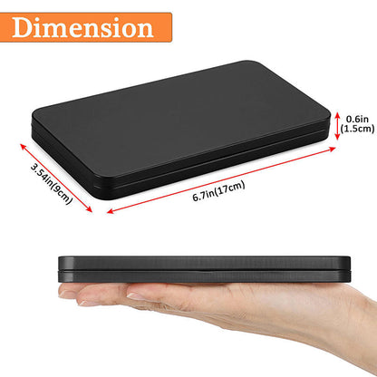 Paper Money Holder, Tinplate Currency Tray, Small Metal Cash Storage Box, Convenient Money Protector Case for Safe