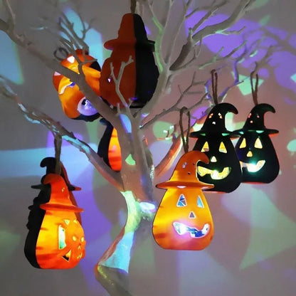 Halloween Pumpkin Skull LED Night Lantern