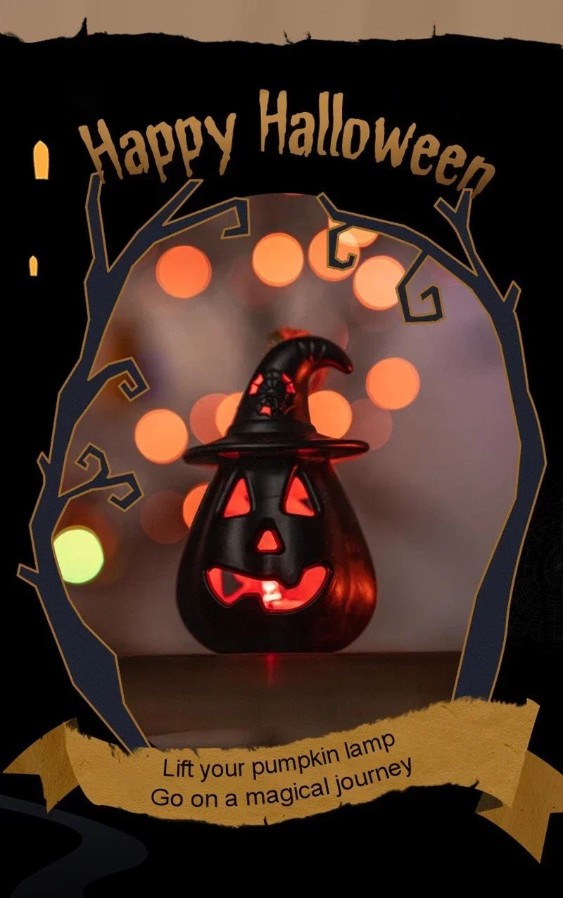 Halloween Pumpkin Skull LED Night Lantern