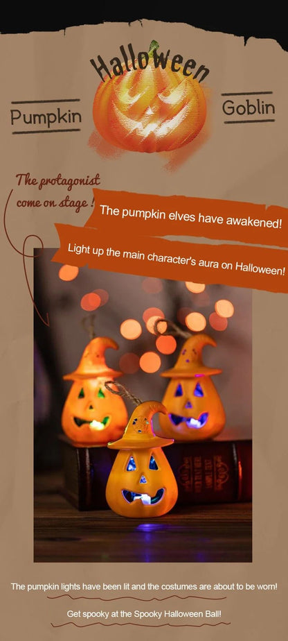 Halloween Pumpkin Skull LED Night Lantern