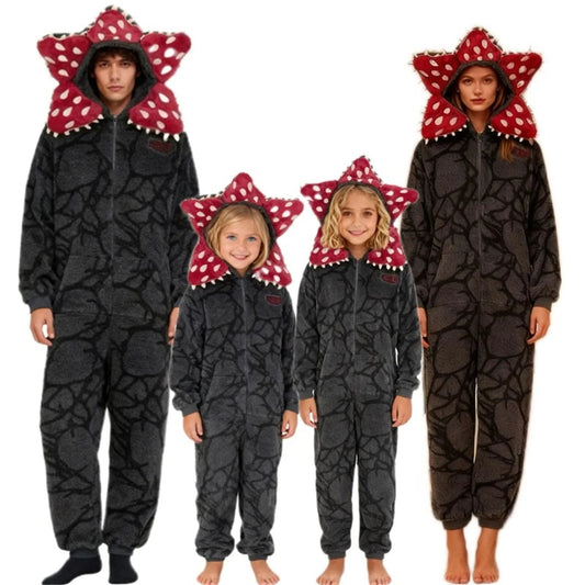 Teen Cartoon Character Jumpsuit Pajamas Cozy Footed Sleepwear for Parties and Cosplay