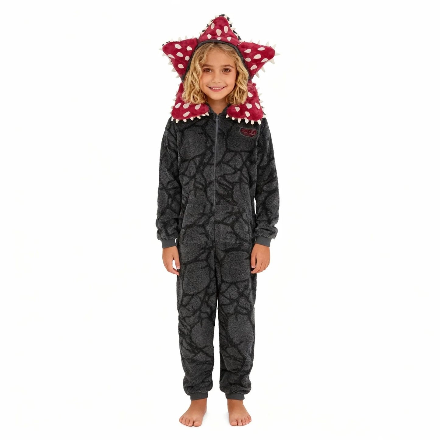 Teen Cartoon Character Jumpsuit Pajamas Cozy Footed Sleepwear for Parties and Cosplay