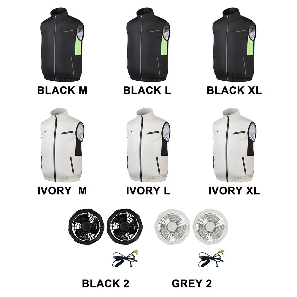 Wearable Cooling Vest with Dual Ice Fans for Outdoor Work and Extreme Heat