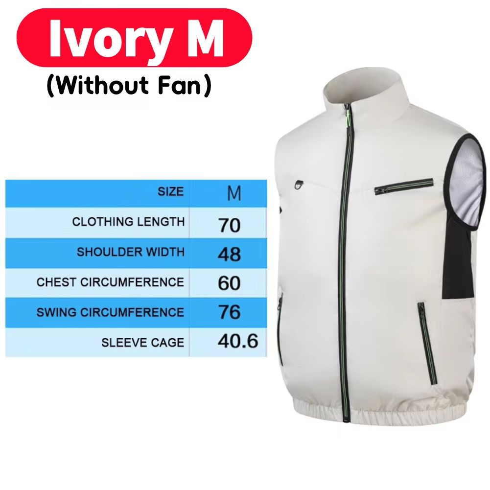Wearable Cooling Vest with Dual Ice Fans for Outdoor Work and Extreme Heat