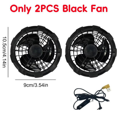 Wearable Cooling Vest with Dual Ice Fans for Outdoor Work and Extreme Heat