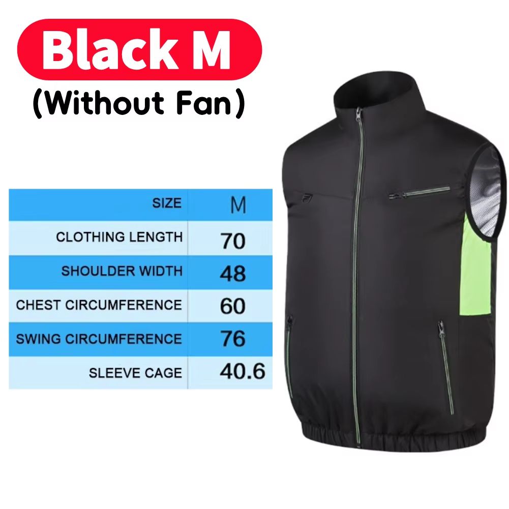 Wearable Cooling Vest with Dual Ice Fans for Outdoor Work and Extreme Heat