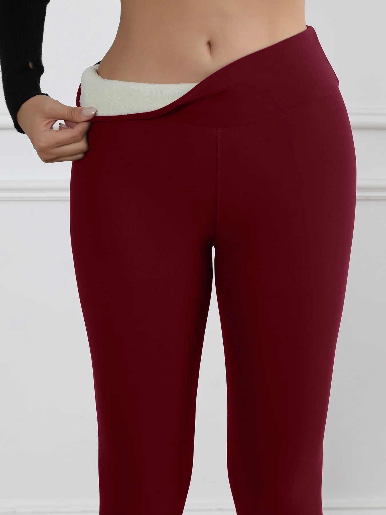 Fleece Lined High Waist Flared Winter Leggings