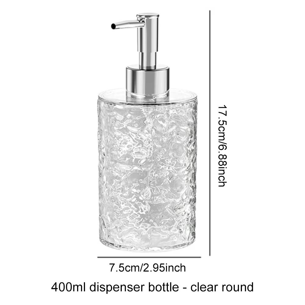 Cute Dinosaur Reusable Liquid Soap Dispenser with Leak Proof Pump for Bathroom and Vanity Use