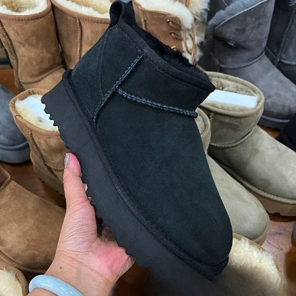Winter Warm Shearling Lined Snow Boots