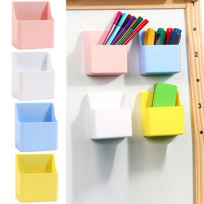 Household Magnetic Absorption Storage Box, Refrigerator Shelf, Office Whiteboard Pen Holder Organizer
