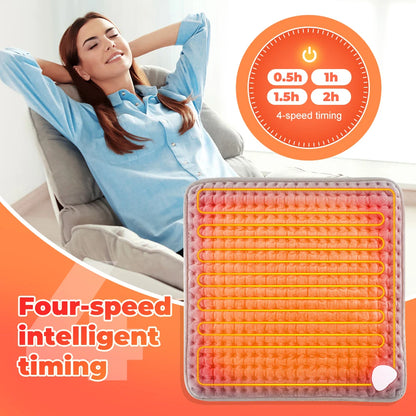 Electric Heating Blanket Foot Warming Mat, Soft Plush Thermal Washable Feet Warmer for Home Office Bedroom