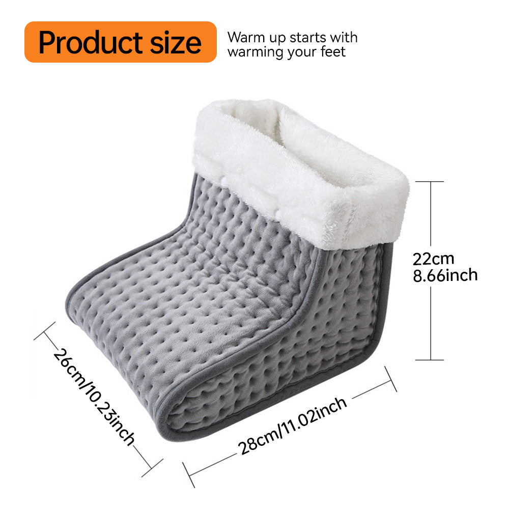 Electric Heated Foot Warmers Soft Feet Heating Pad, 9 Gear Adjustable Temperature Electric Shoe Heating Pad