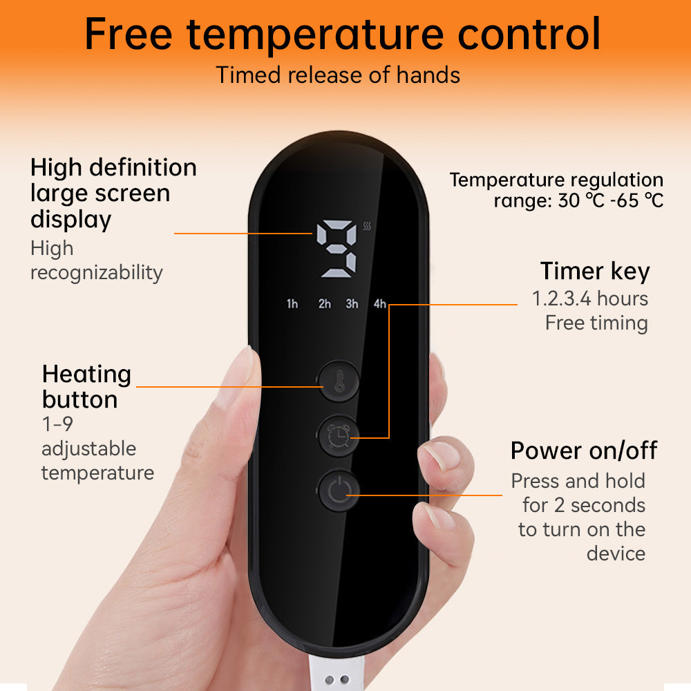 Electric Heated Foot Warmers Soft Feet Heating Pad, 9 Gear Adjustable Temperature Electric Shoe Heating Pad