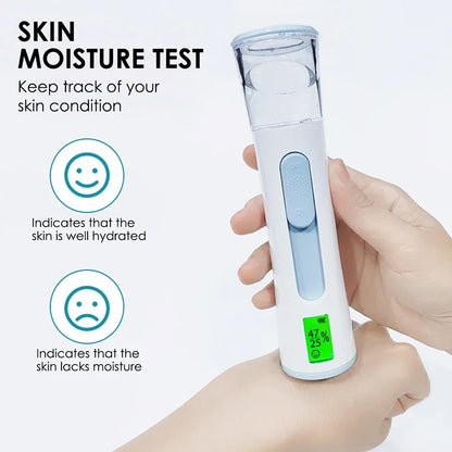 Nano Facial Steamer Mist Spray, Eyelash Extensions Cleaning, Pore Water SPA, Hydrating Face Sprayer USB Care Nebulizer