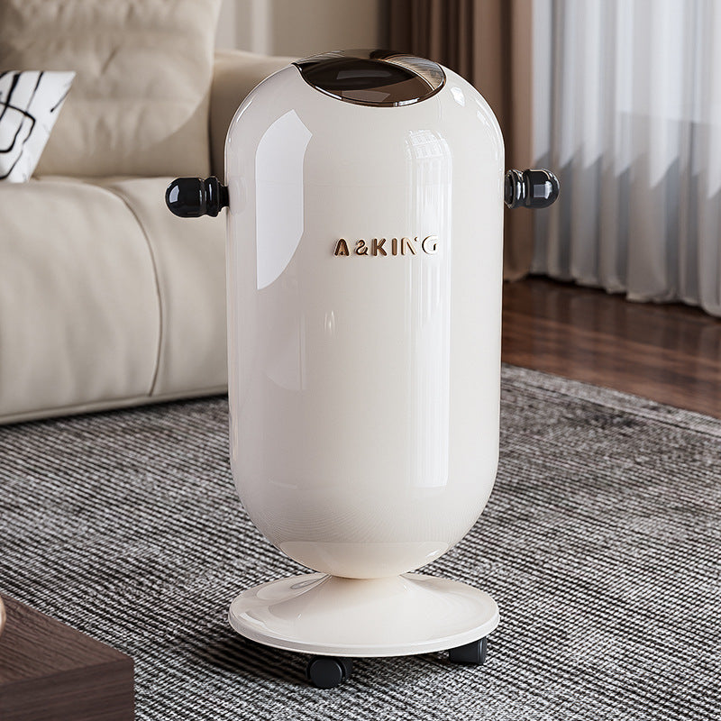 Premium Touch-Free Trash Can, Large Capacity Waste Bin, Stainless Steel, for Living Room, Kitchen, Bathroom
