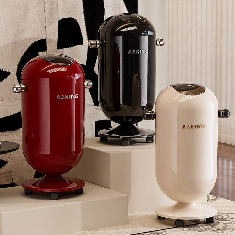 Premium Touch-Free Trash Can, Large Capacity Waste Bin, Stainless Steel, for Living Room, Kitchen, Bathroom