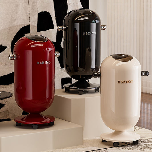Premium Touch-Free Trash Can, Large Capacity Waste Bin, Stainless Steel, for Living Room, Kitchen, Bathroom