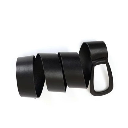 Genuine Leather Knot Style Adjustable Waist Belt