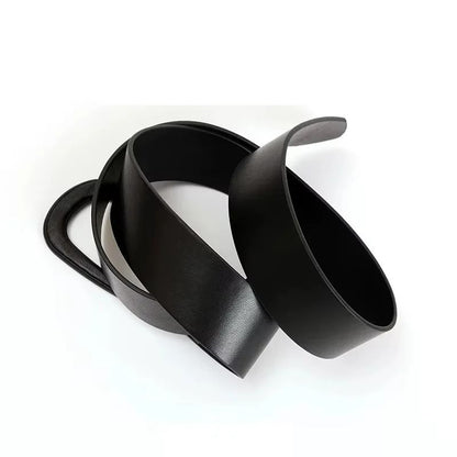 Genuine Leather Knot Style Adjustable Waist Belt