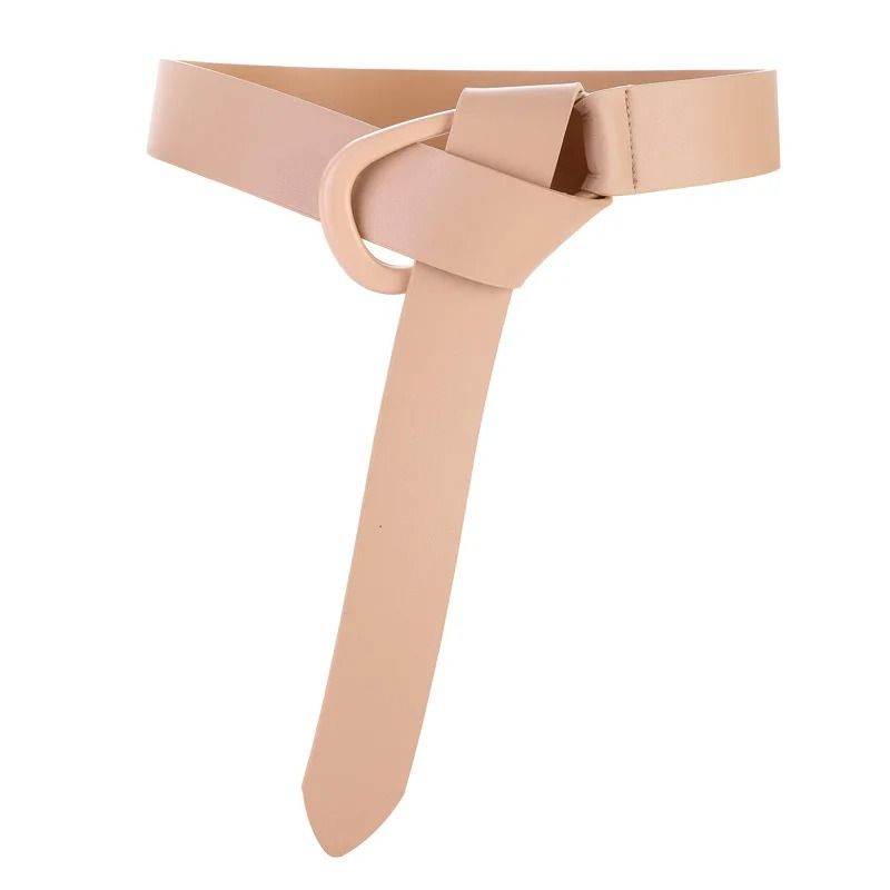 Genuine Leather Knot Style Adjustable Waist Belt
