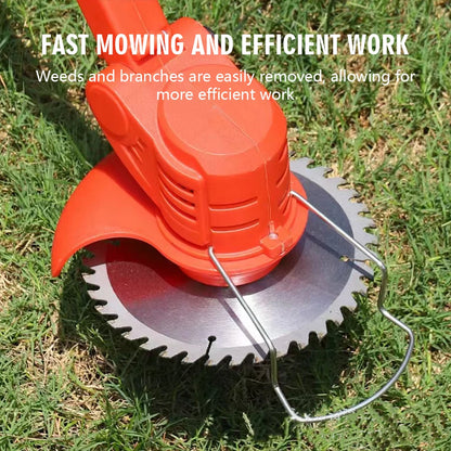 Cordless Handheld Electric Grass Trimmer, Adjustable Lawn Mower Garden Tool for Yard, Weed and Grass Cutting